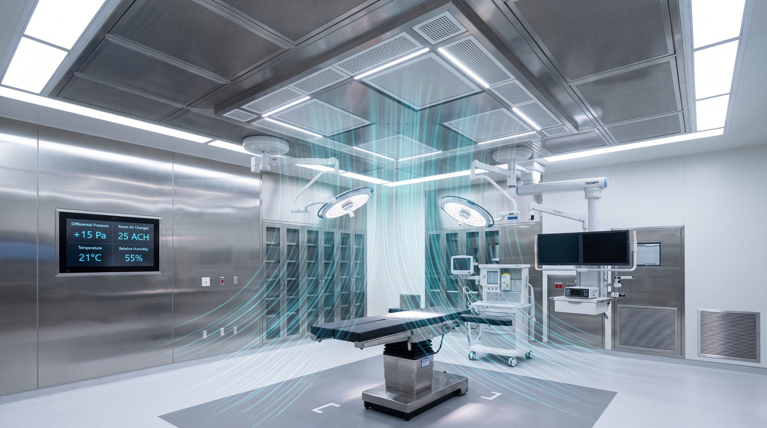 Diseño de HVAC para Hospitales: Parámetros Críticos de Presión y Flujo según ASHRAE 170 y NOM-197